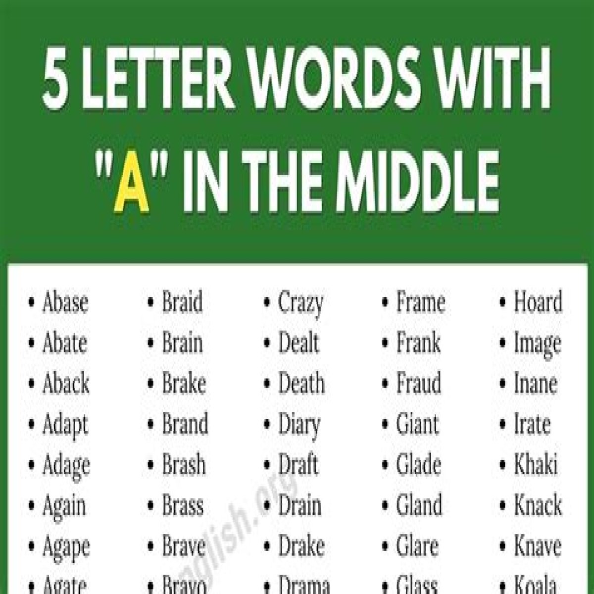 5 Letter Words with HIR in the Middle