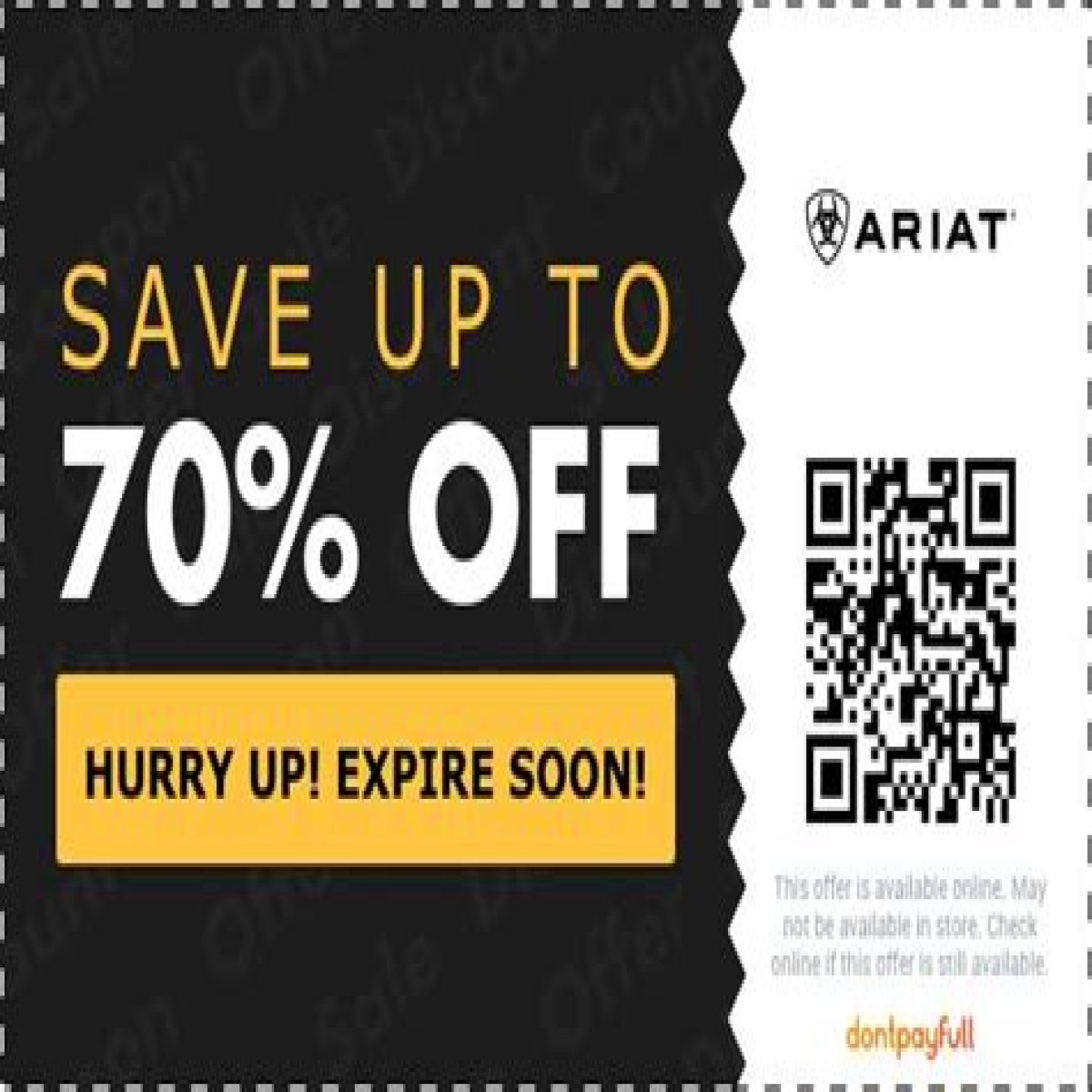 60% + 10% off • Ariat Promo Code • February 2024