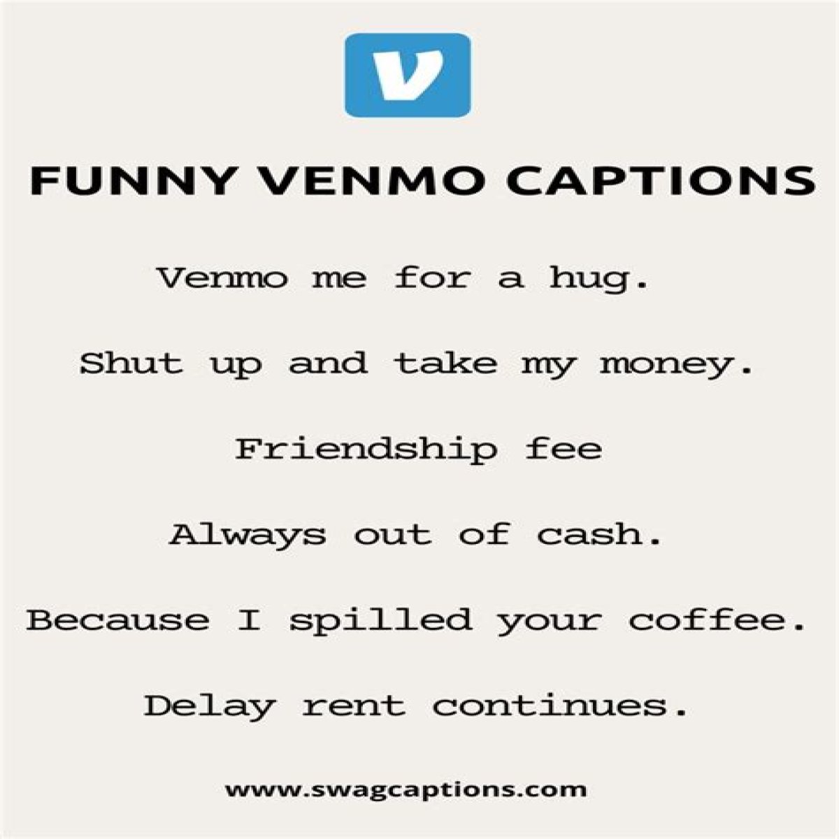 Funny Venmo Captions for Friends — Lyrics and Quotes for Rent and Food