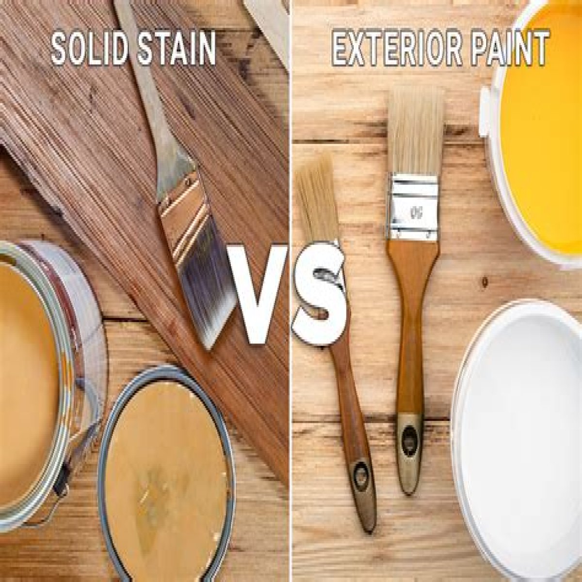 What is solid stain versus paint?