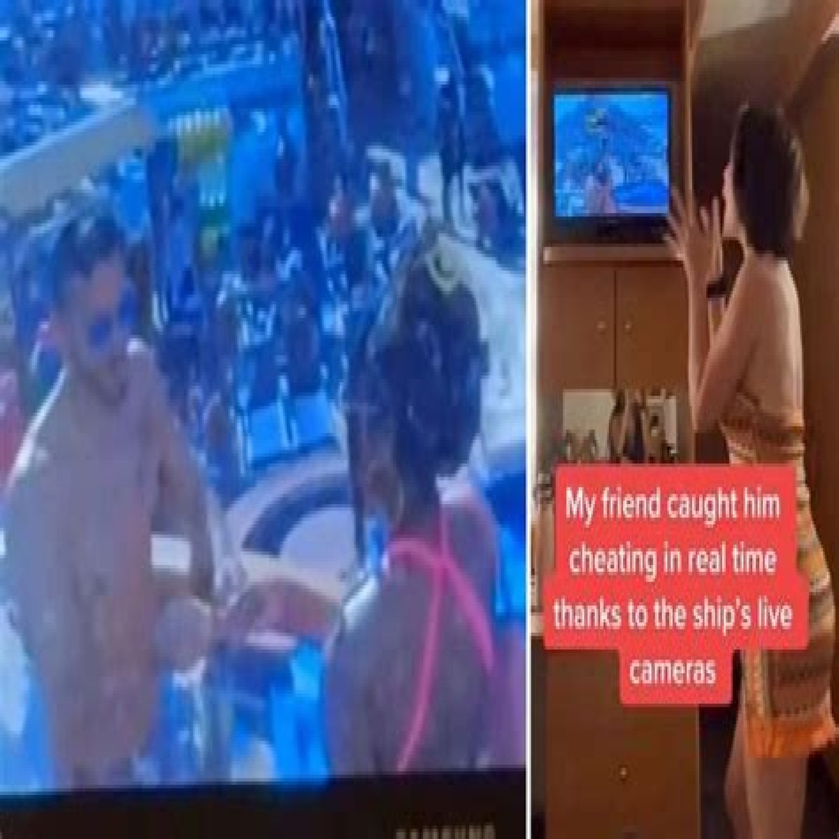 Woman Sees Boyfriend Cheating on Cruise Ship Camera